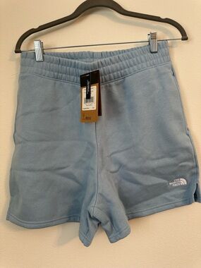 NORTH FACE Evolution Fleece Short Steel Blue Size Medium NWT